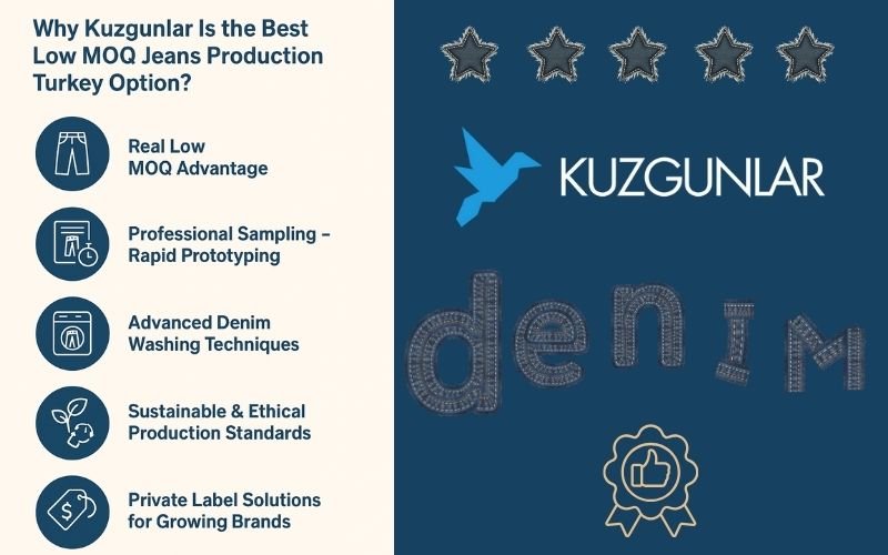 Why Is Kuzgunlar the Best Low MOQ Jeans Production Option in Turkey
