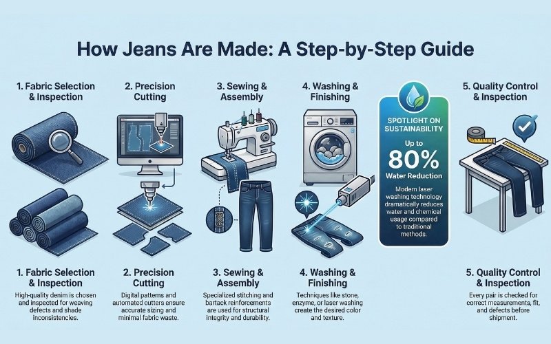 how jeans are made step by step guide