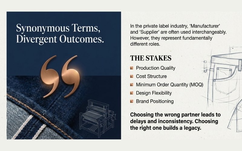 Denim Manufacturer vs Supplier 1 Manufacturer vs Supplier