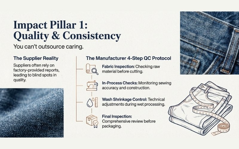 Denim Manufacturer vs Supplier 6 Quality & Consistency