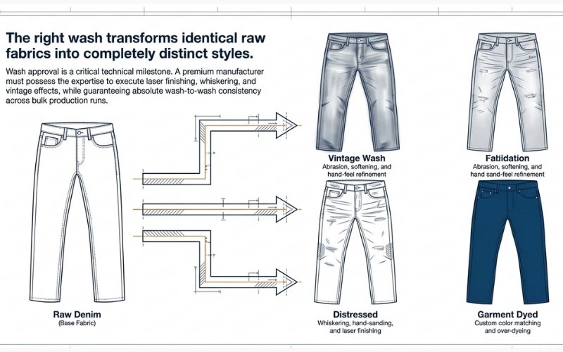 How to Choose a Denim Manufacturer for Your Fashion Brand 5 Examine Denim Washing and Finishing Expertise
