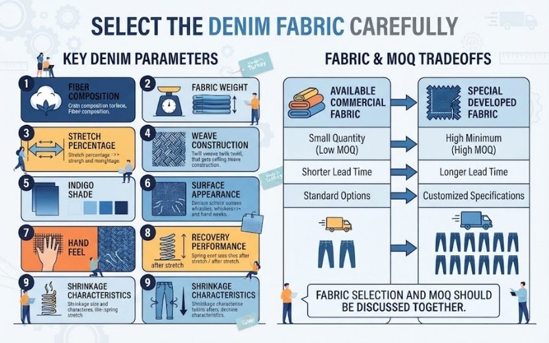 How to Source Jeans from Turkey 5 Select the Denim Fabric Carefully